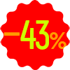 Распродажа со скидкой 43%